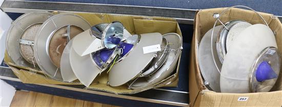A set of uplighters and others